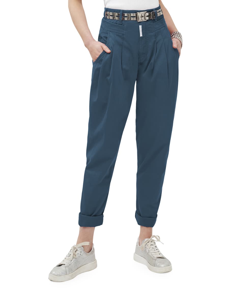 Z. Cavaricci Cat Eye HighRise Denim Trousers Neiman Marcus