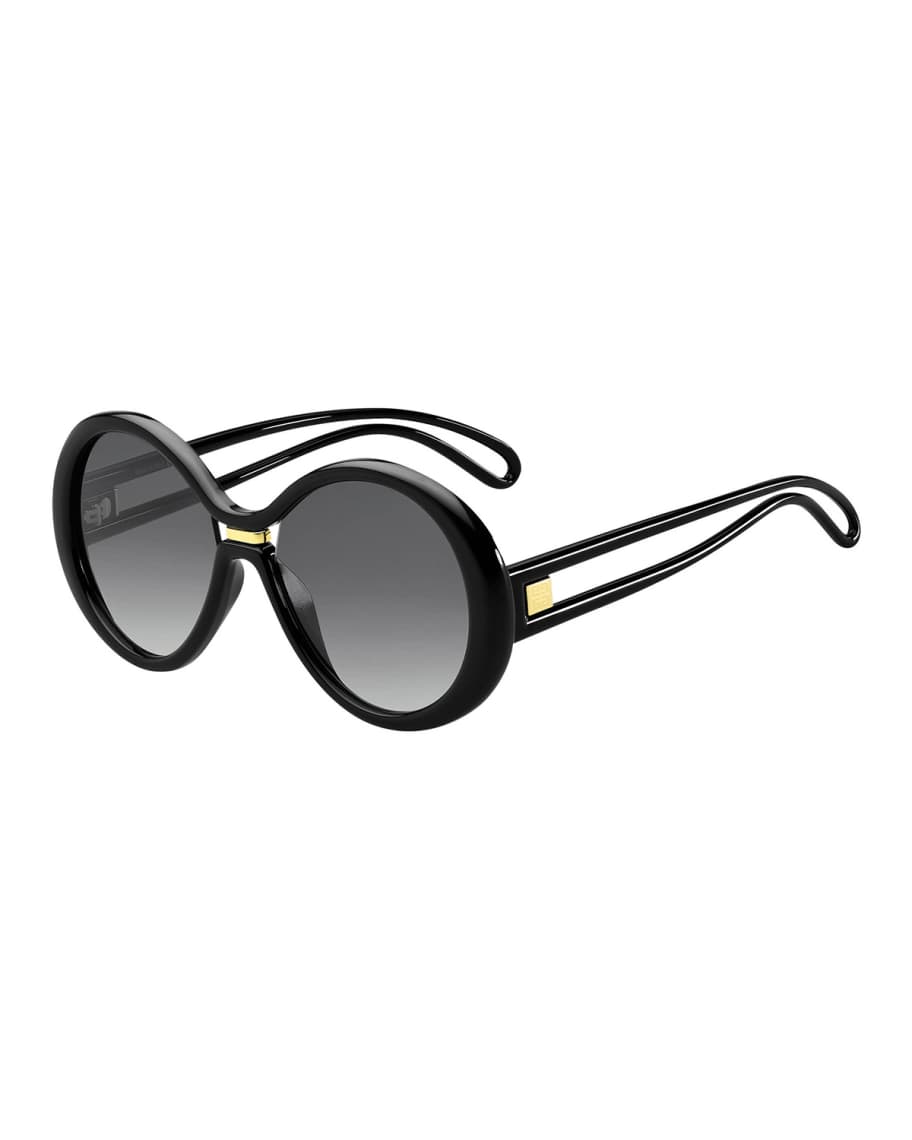 Givenchy Round Cutout Gradient Sunglasses | Neiman Marcus