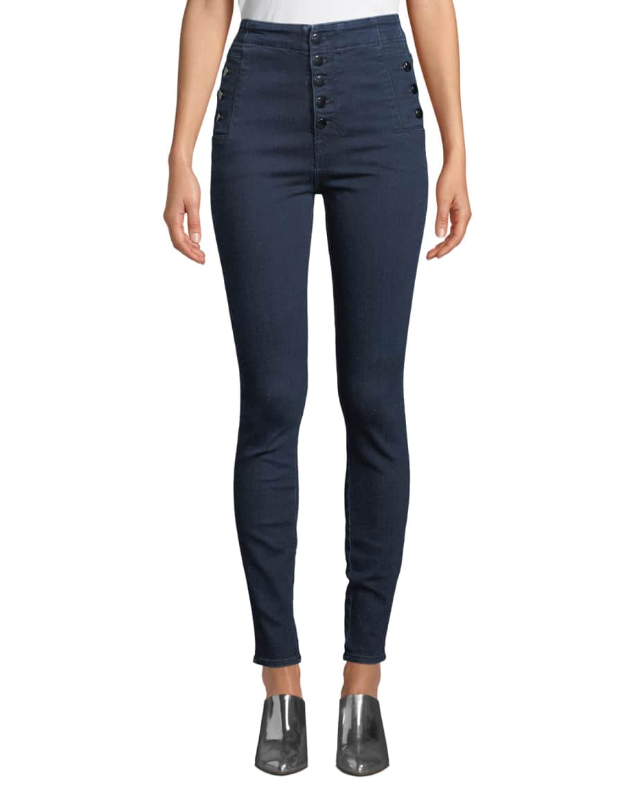 J Brand Natasha Sky-High Super Skinny Ankle Jeans | Neiman Marcus