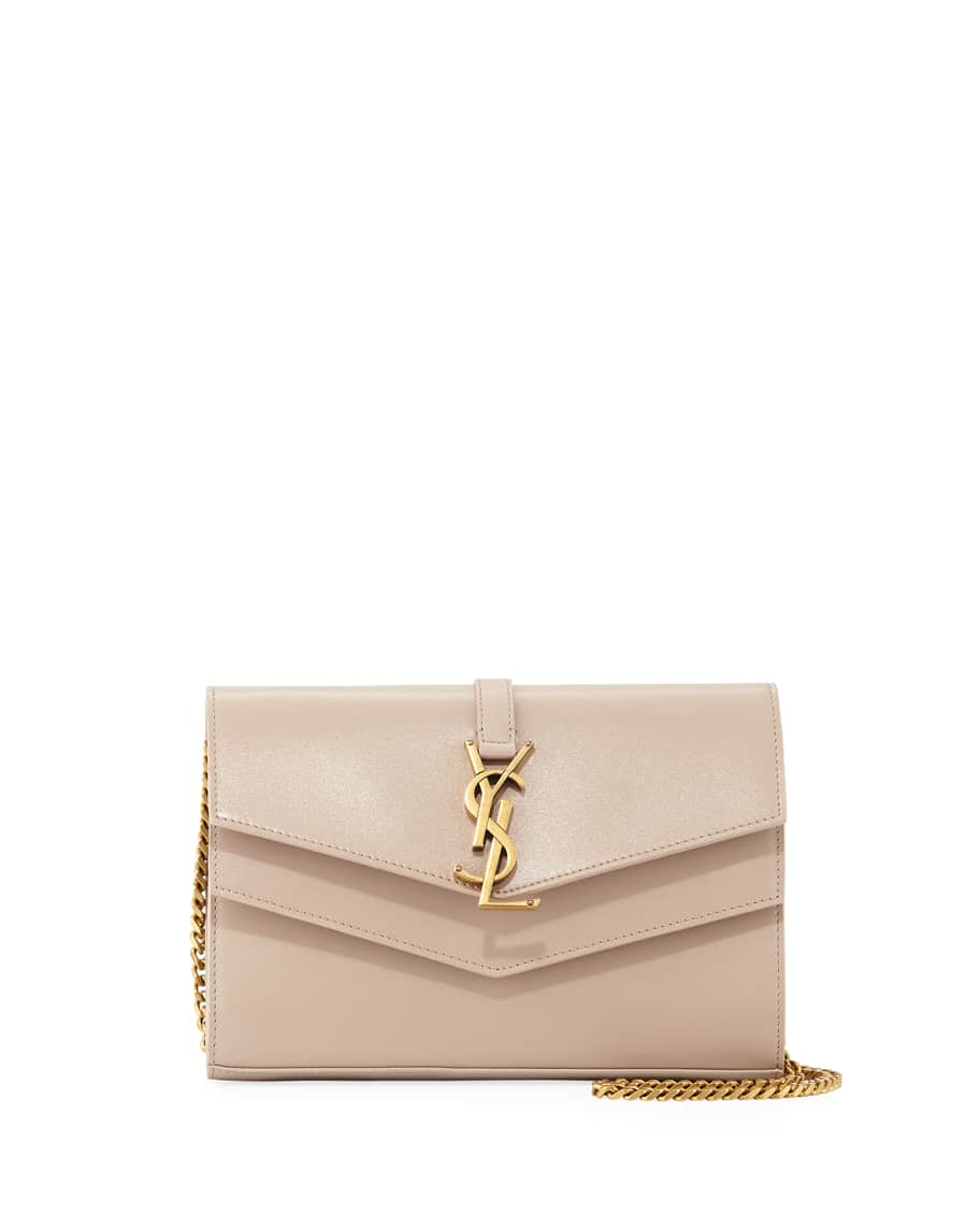 Saint Laurent Sulpice Colorblock Leather Shoulder Wallet