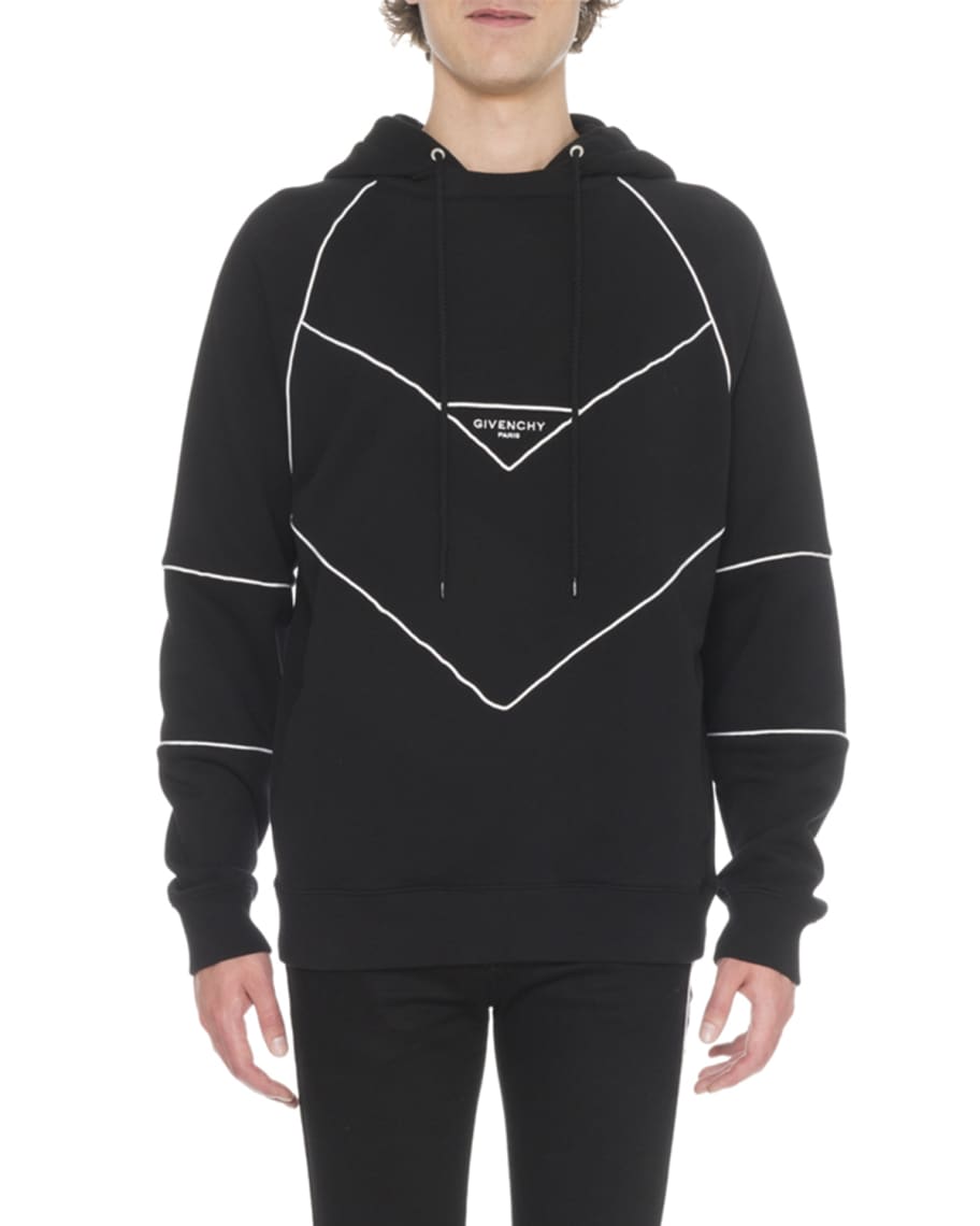 Givenchy Men's Hoodie with Piping | Neiman Marcus