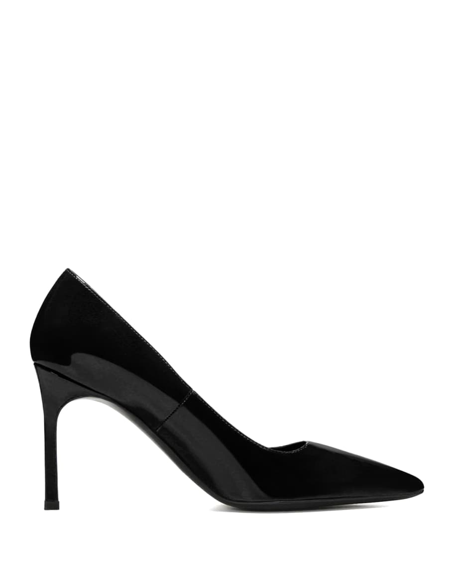 Via Spiga Nikole Lacquered Leather Point Toe Pumps Neiman Marcus