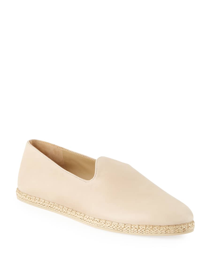 Vince Malia Leather Flat Espadrille Loafers Neiman Marcus