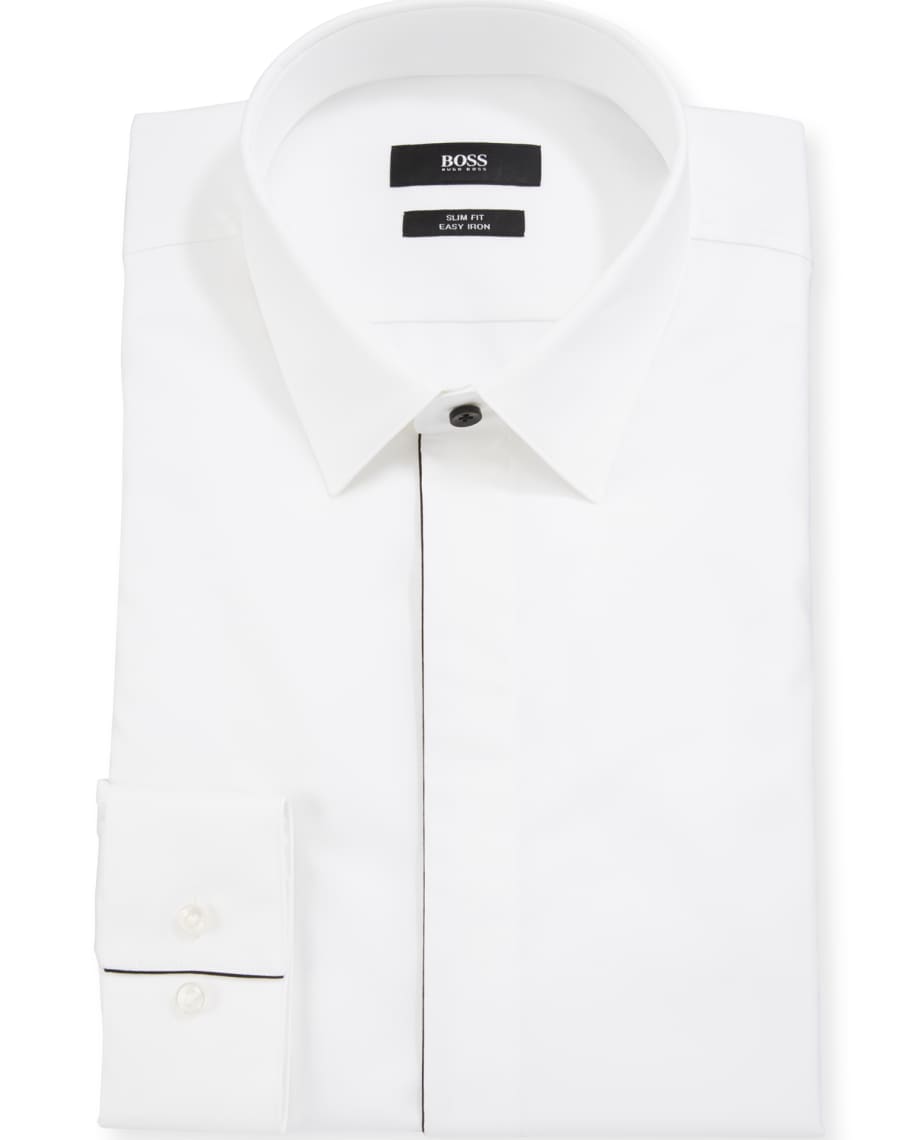 BOSS Men's Slim-Fit Easy Iron Evening Dress Shirt | Neiman Marcus