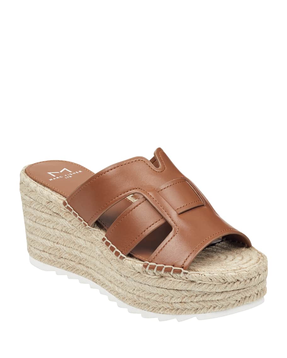 Marc Fisher LTD Robbyn Wedge Slide Sandals Neiman Marcus
