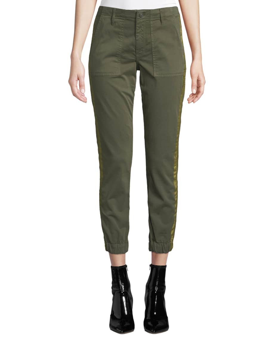 Black Orchid Noel Cropped Military Jogger Pants | Neiman Marcus
