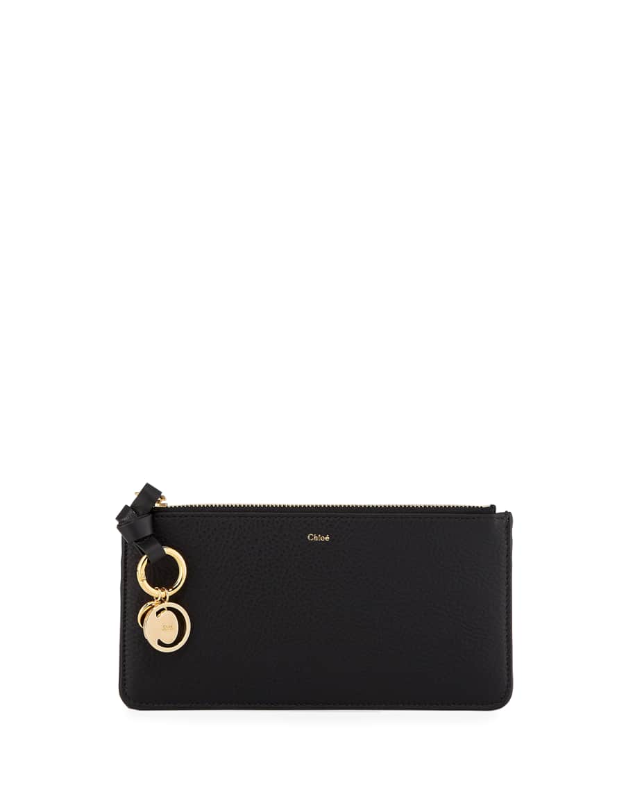 Chloe Alphabet Leather Zip Wallet | Neiman Marcus