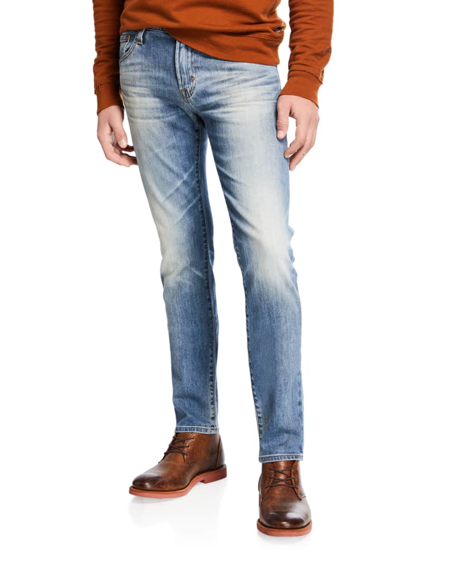 AG Adriano Goldschmied Men's Dylan Slim-Fit Faded Jeans | Neiman Marcus