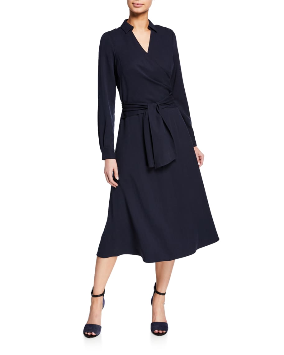 Kobi Halperin Andie Self-Tie Wrap Dress | Neiman Marcus