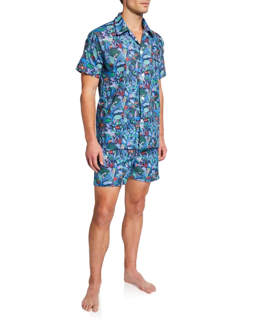 Derek Rose Men's Ledbury 20 Shorty Pajama Set | Neiman Marcus