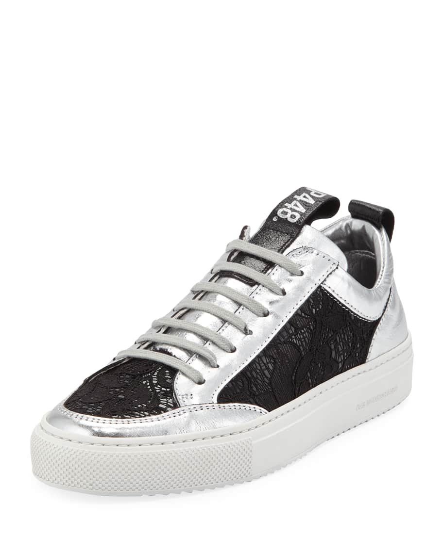 P448 Soho Embellished Patent Leather Sneakers | Neiman Marcus