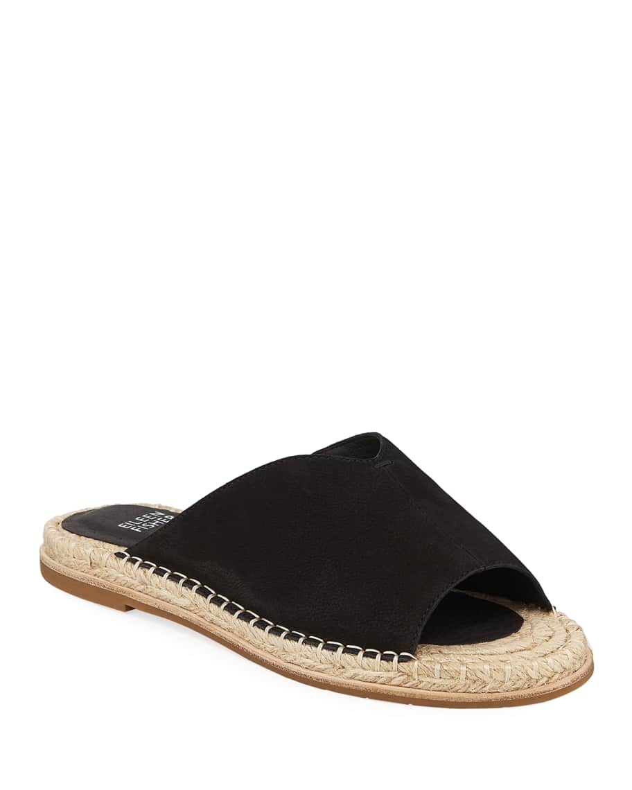 Eileen Fisher Milly Leather Espadrille Sandals Neiman Marcus