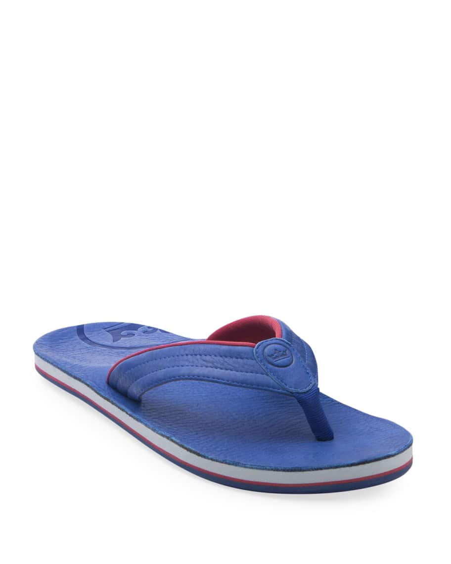Hari Mari x Peter Millar Men s Leather Thong Sandals Neiman Marcus