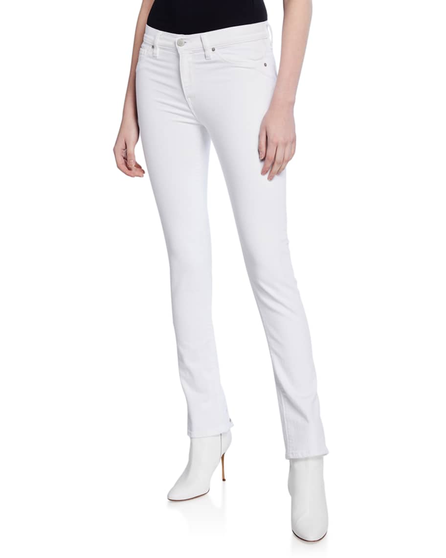 Hudson Nico Mid Rise Cigarette Jeans with Grommets Neiman Marcus