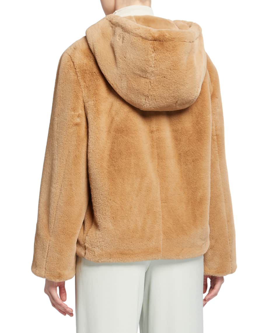 Vince Plush Zip Front Hoodie Neiman Marcus
