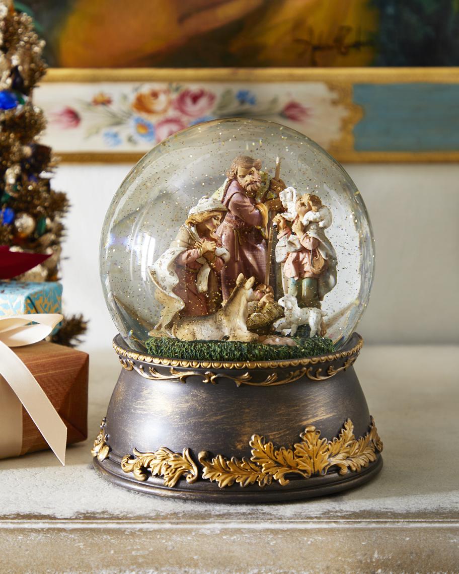 Fontanini Snow Globe with Nativity Scene | Neiman Marcus