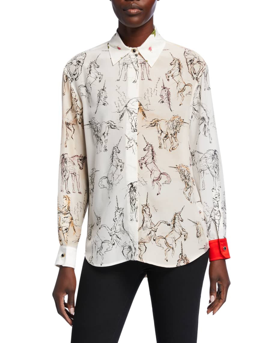 Burberry unicorn blouse online