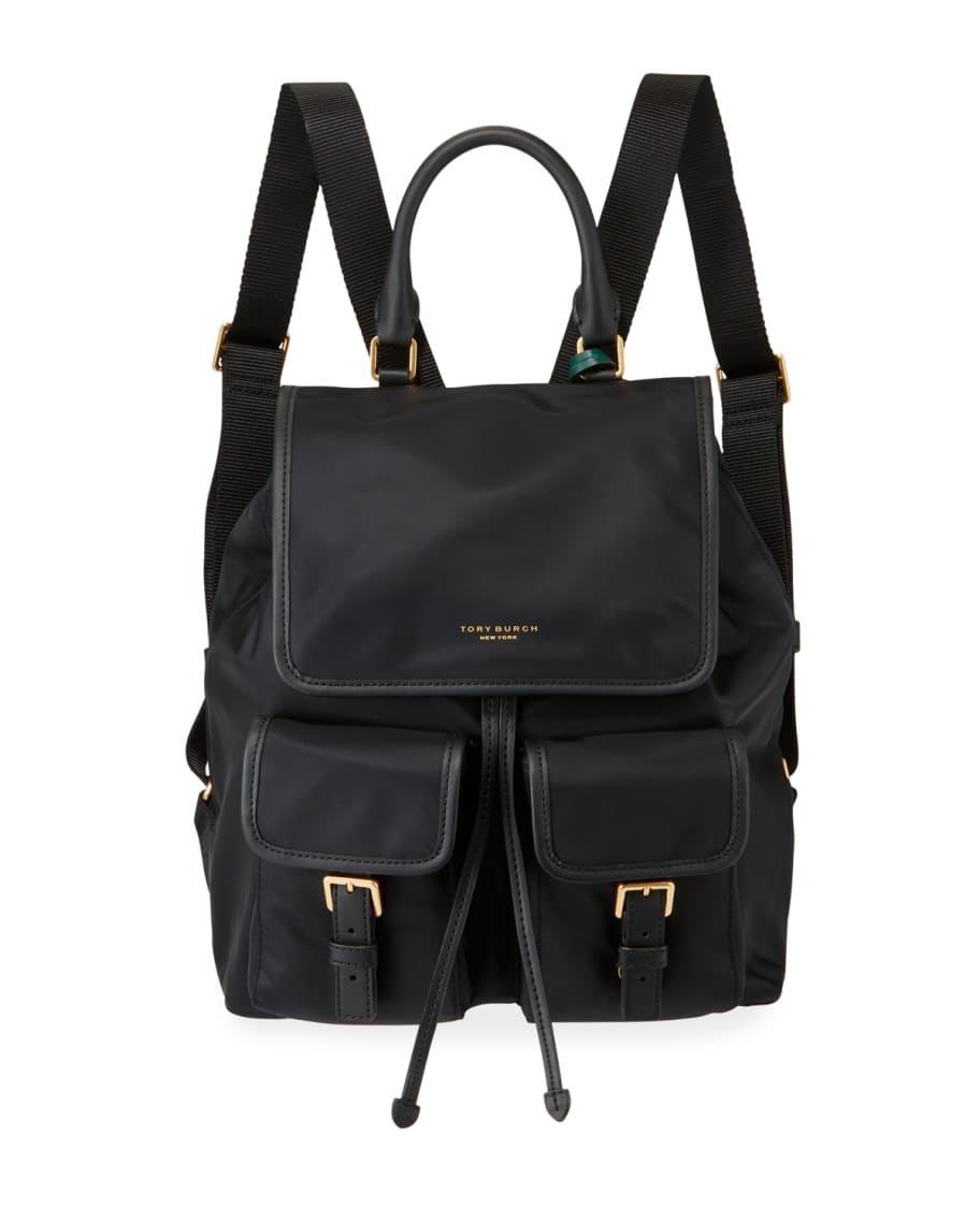 Tory burch perry best sale nylon flap backpack