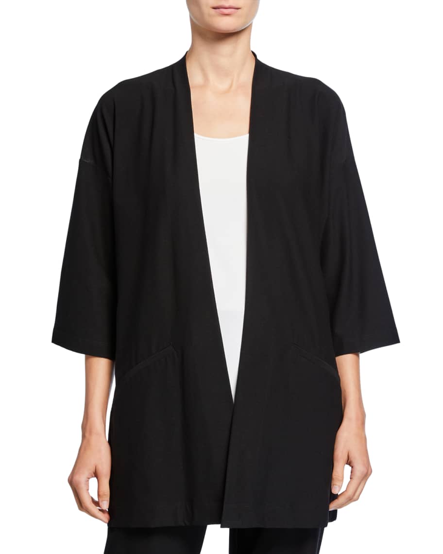 Eileen fisher crepe jacket online