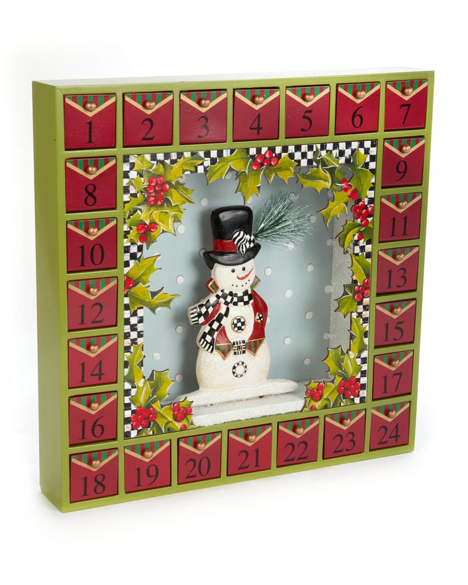 MacKenzieChilds Snowman Advent Calendar Neiman Marcus