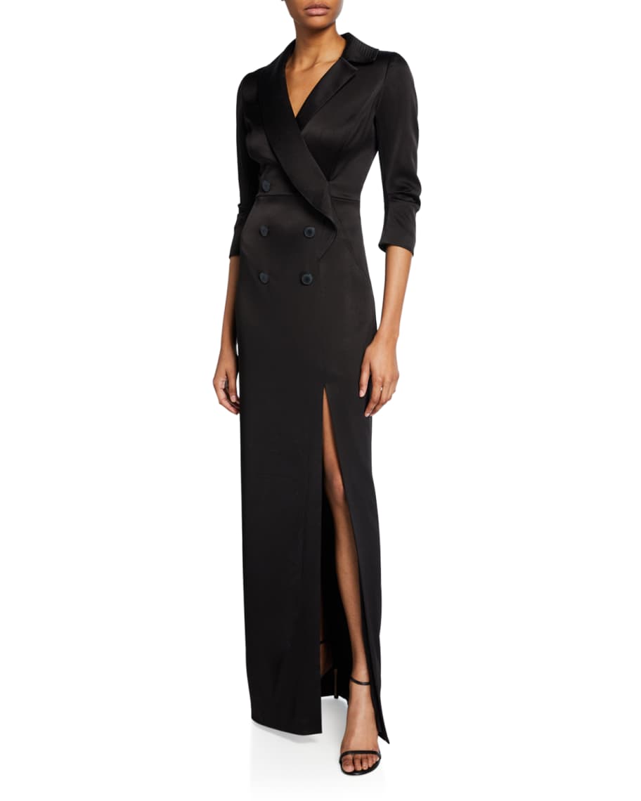 Halston deals tuxedo dress