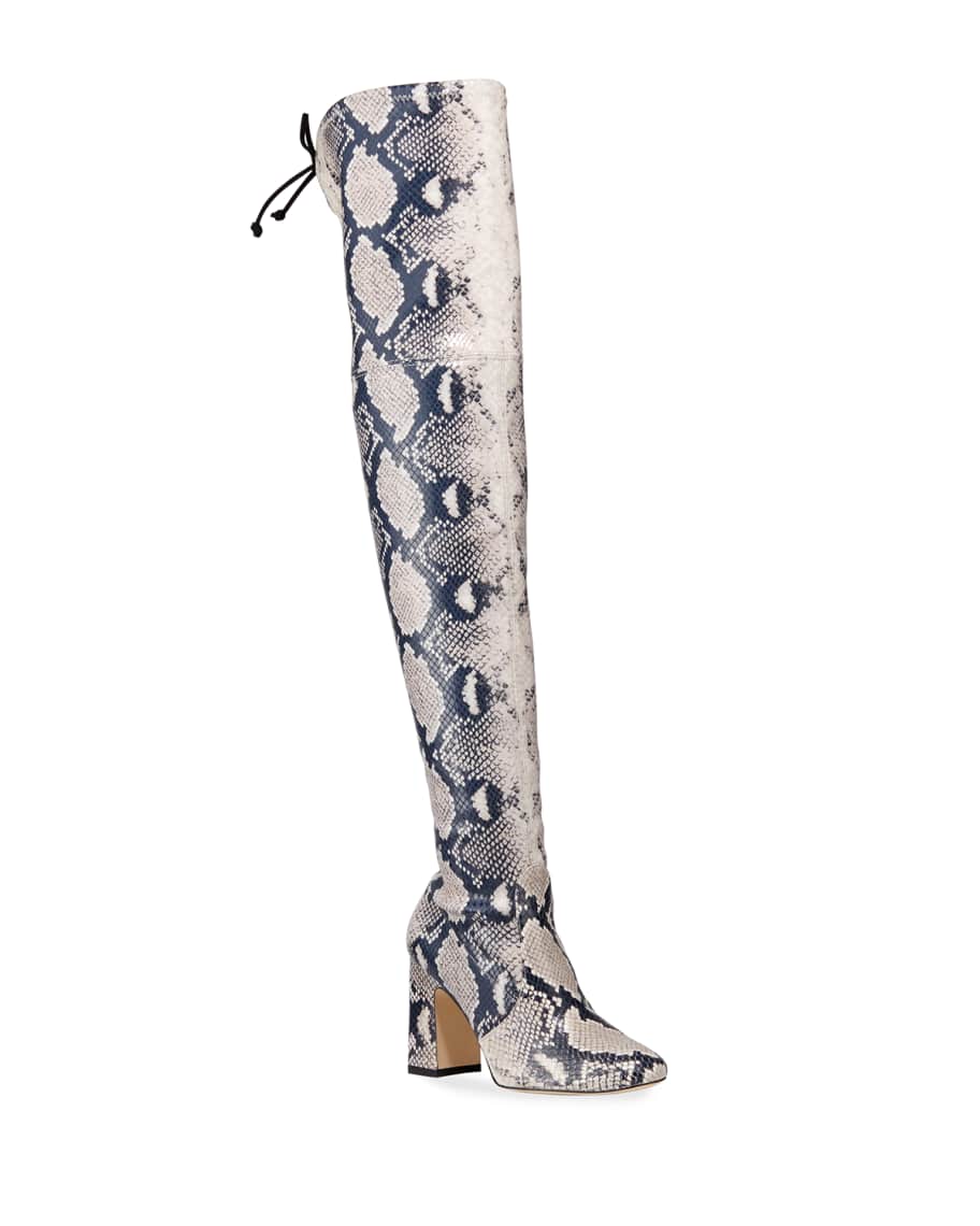 Stuart Weitzman Kirstie Snake Over The Knee Boots Neiman Marcus
