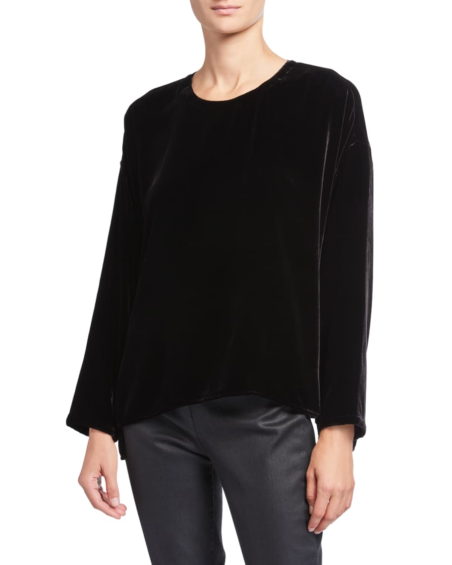 Eileen fisher dolman sleeve deals velvet top