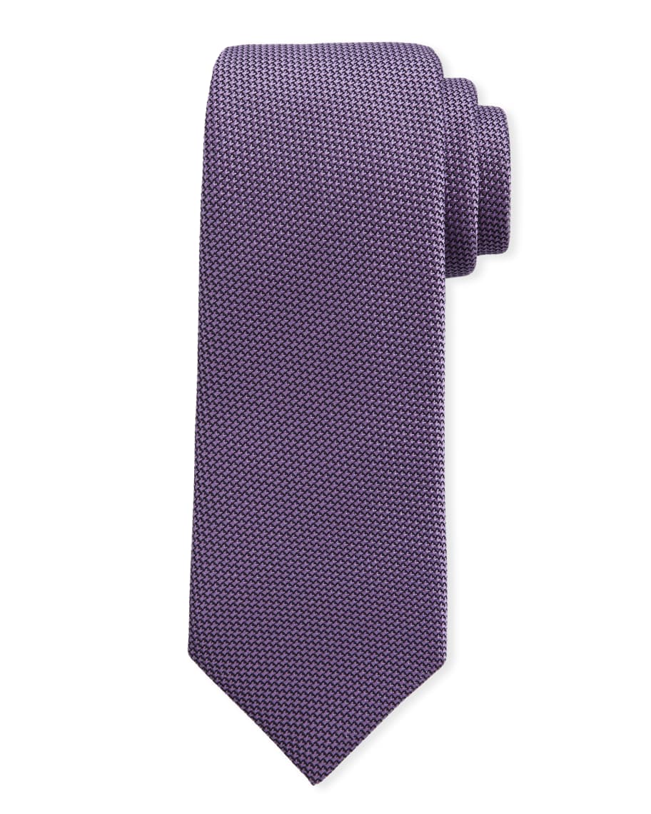 Charvet Large Grenadine Silk Tie | Neiman Marcus
