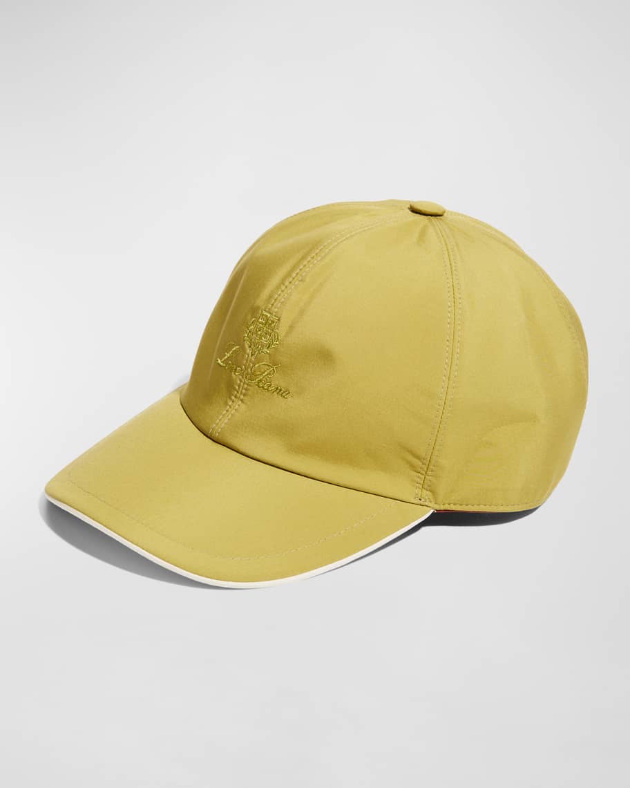 Loro Piana Logo suede baseball cap