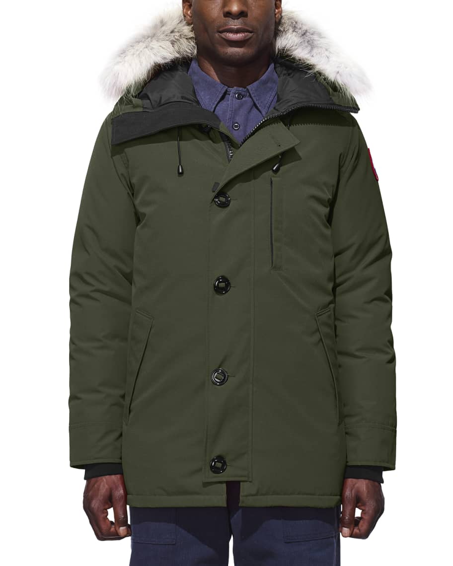 Canada Goose Chateau Parka w/Fur Trimmed Hood | Neiman Marcus