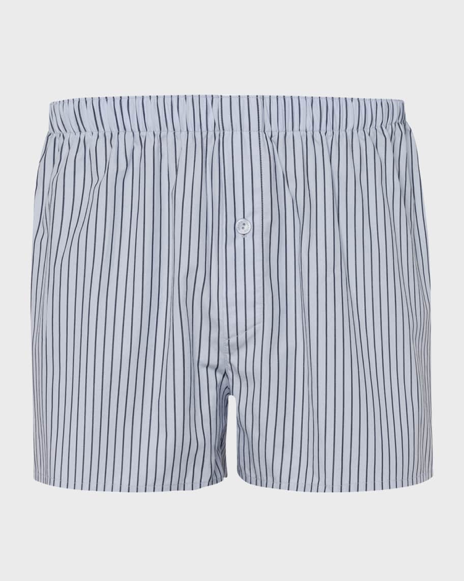 Hanro Men's Fancy Woven Cotton Boxers | Neiman Marcus