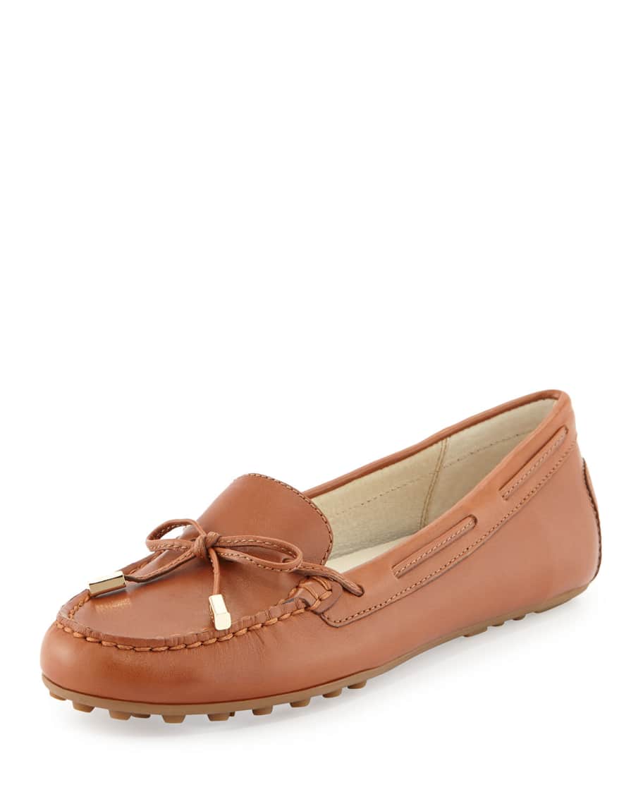 MICHAEL Michael Kors Daisy Leather Moccasin Loafer | Neiman Marcus