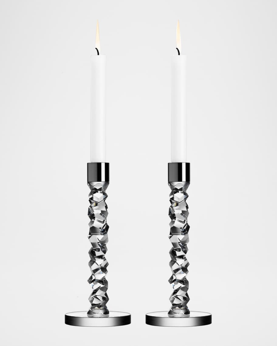Orrefors Two Carat Candlesticks