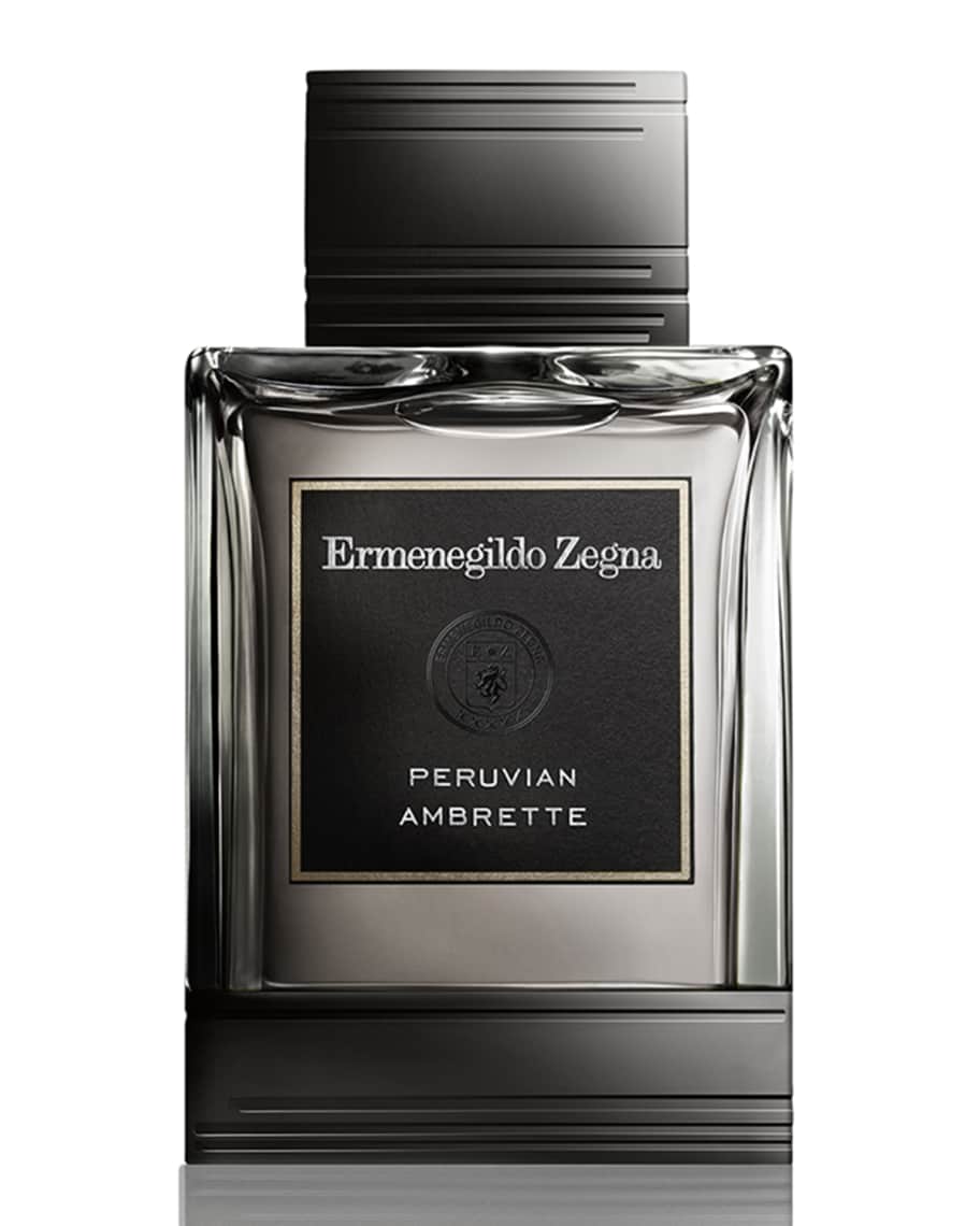 ZEGNA Men's Zegna Essenze Peruvian Ambrette Eau de Toilette, 4.2