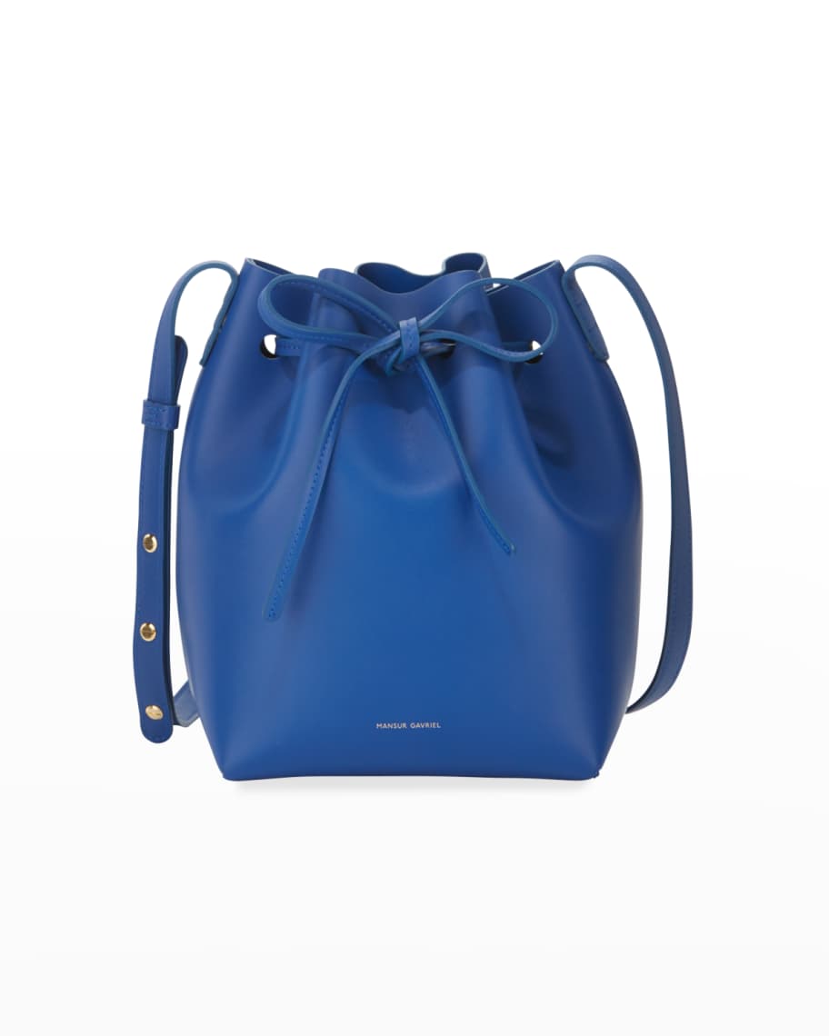 Mansur Gavriel Mini Calf Leather Bucket Bag | Neiman Marcus