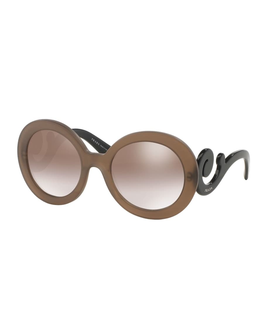 Prada Baroque Swirl-Arm Sunglasses | Neiman Marcus