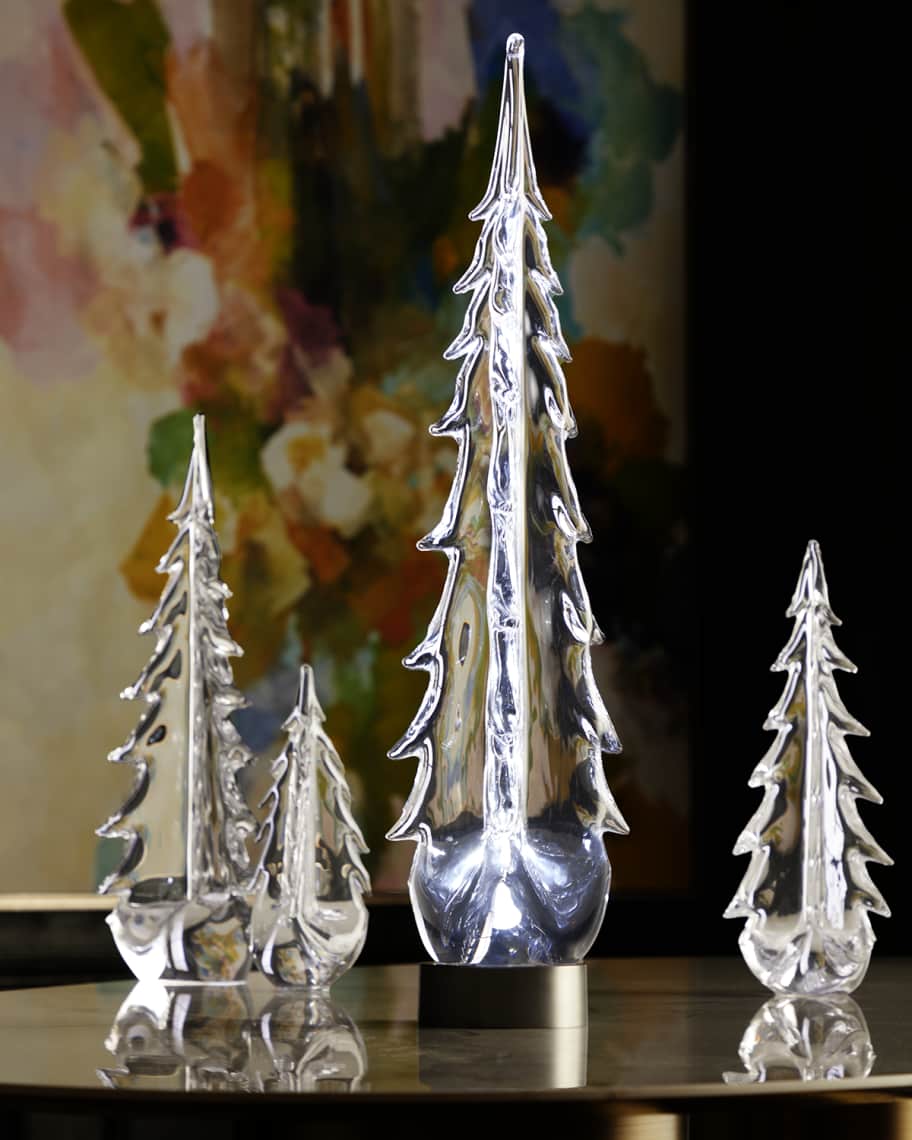 Simon Pearce Evergreen 26" Glass Tree | Neiman Marcus