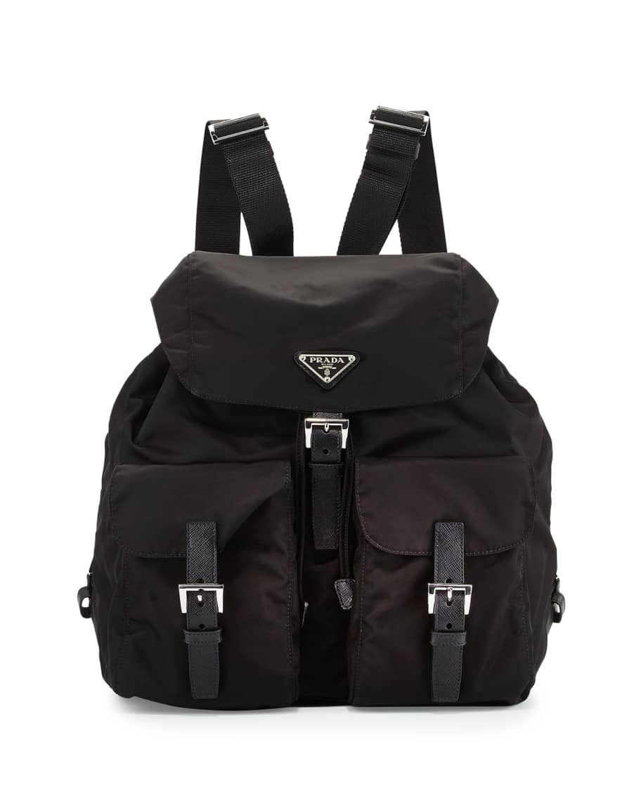 Prada Large Nylon Backpack w Detachable Pouch Neiman Marcus
