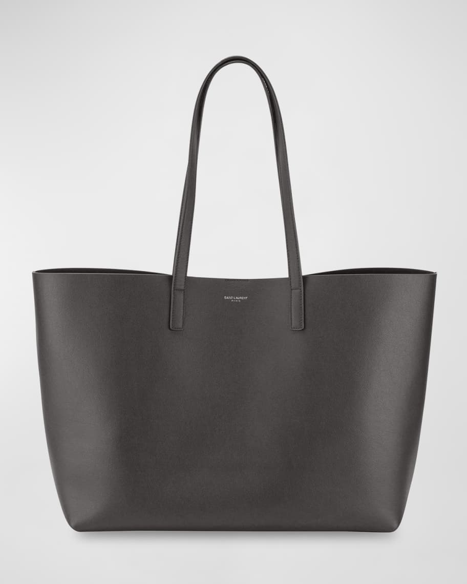 Saint Laurent Vintage Calfskin East West Shopping Tote Gray