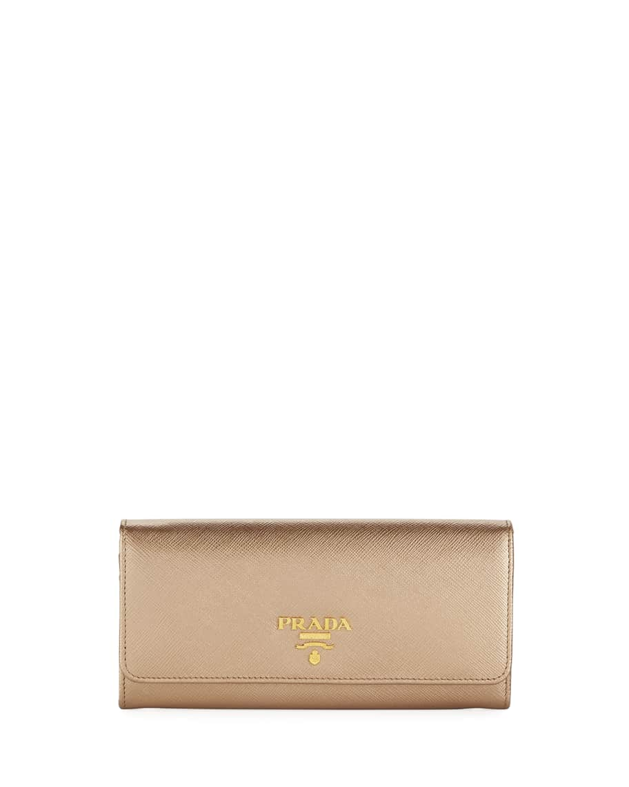 Prada Saffiano Continental Wallet | Neiman Marcus