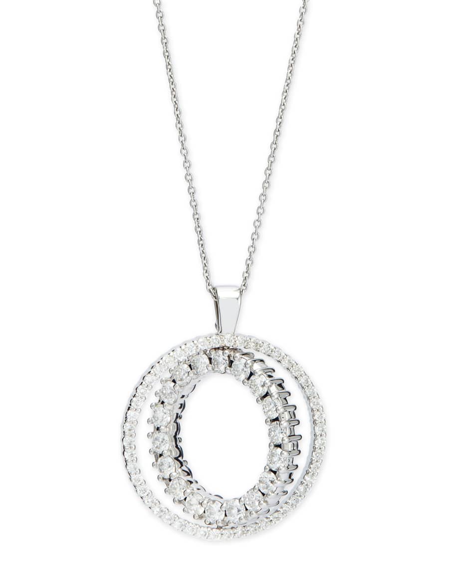 Roberto Coin Double-Sided Diamond & Pink Sapphire Pendant Necklace ...