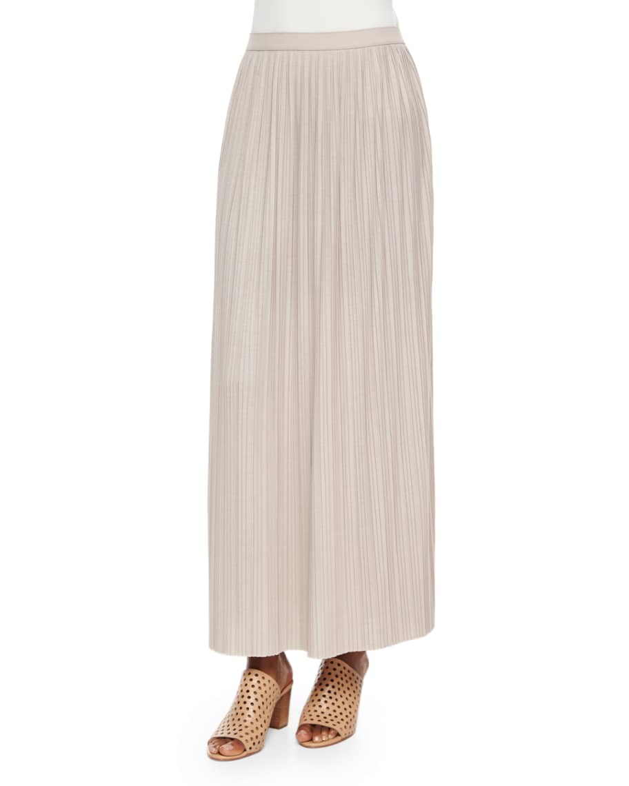 Joan vass long pleated skirt store