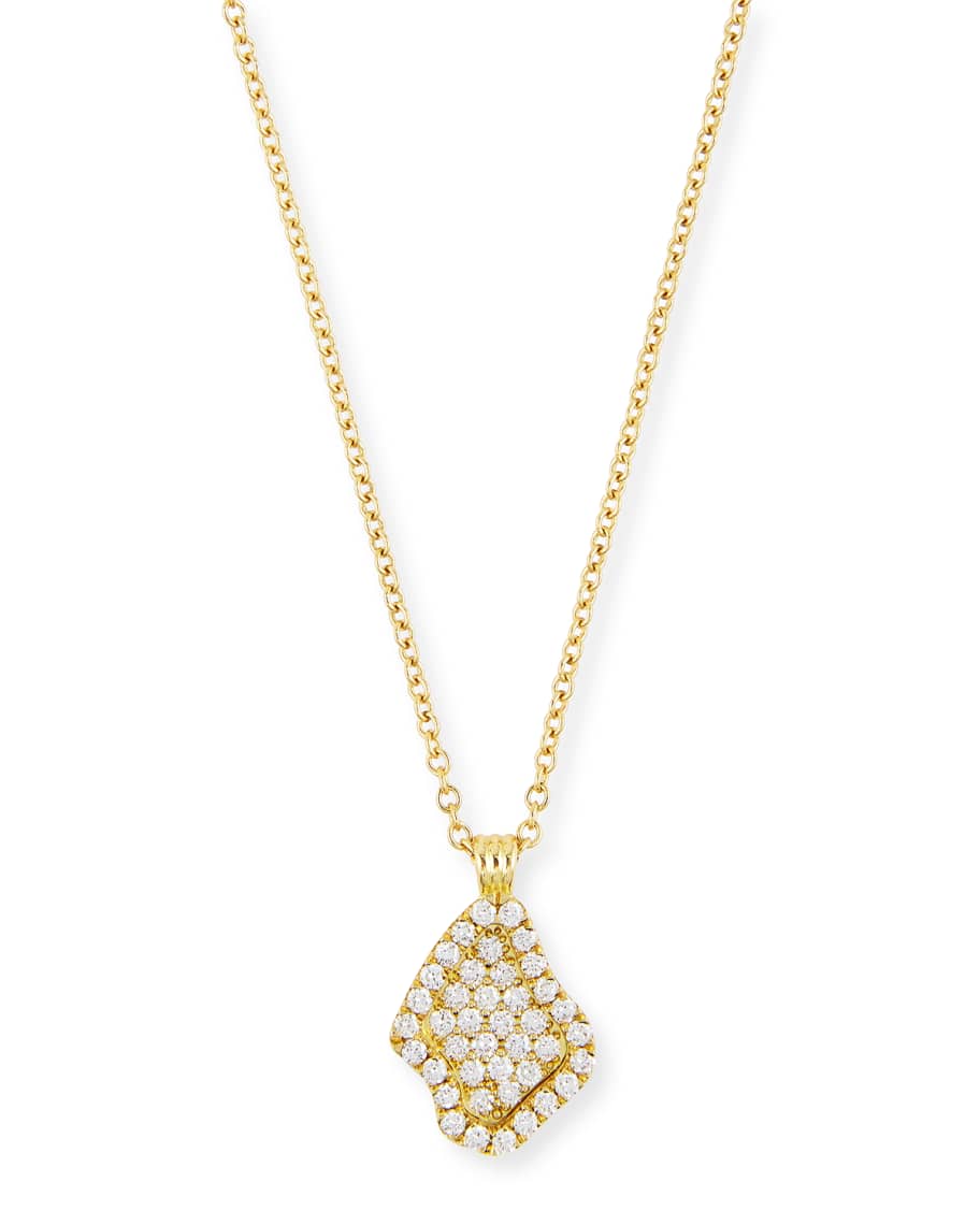 Kimberly McDonald 18k Pave Geode Inspired Mini Pendant Necklace ...