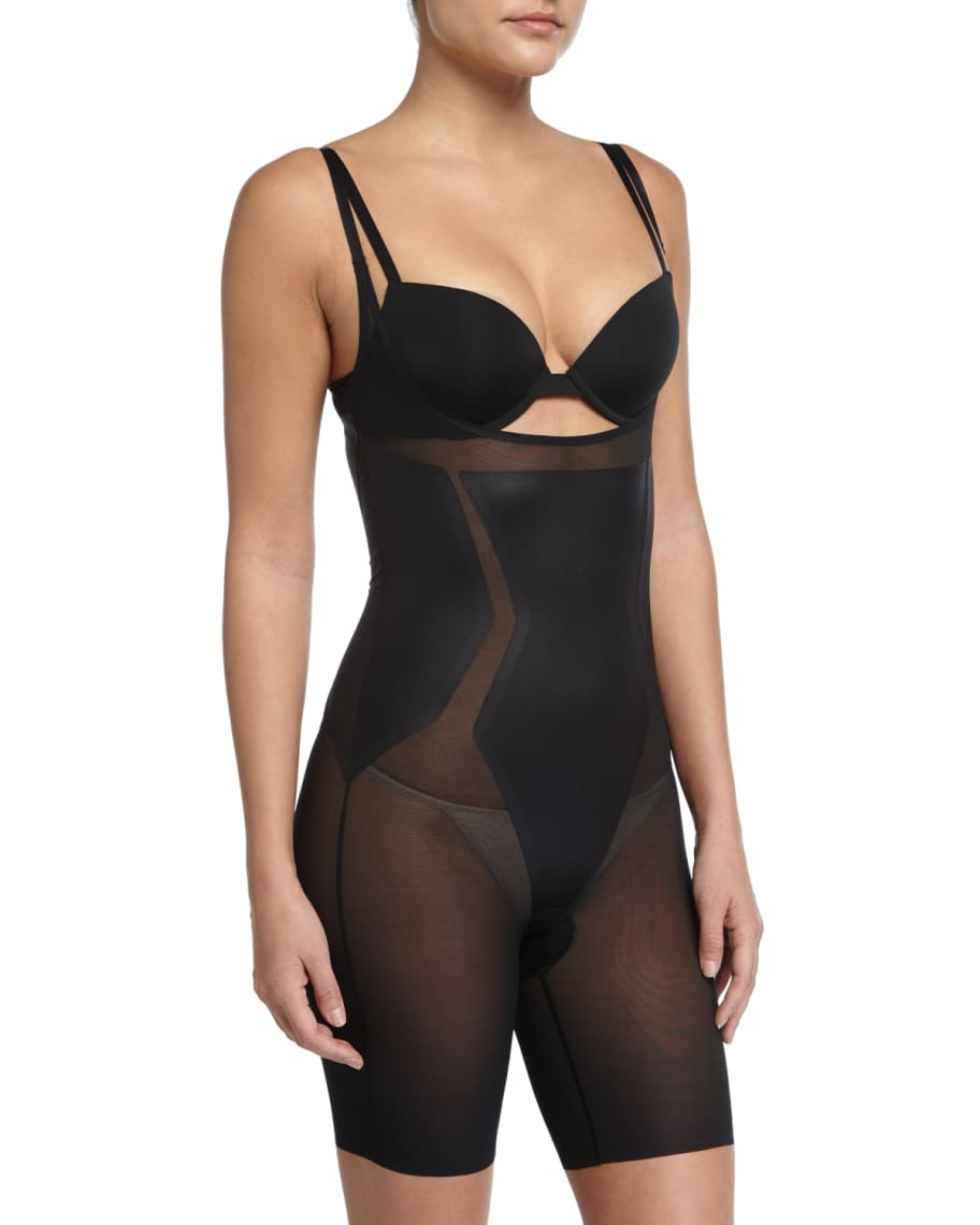 Buy SPANXWomen's Oncore Open Bust Mid Thigh Compression Bodysuit
