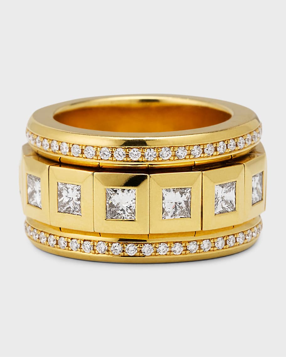 Tamara Comolli Curriculum Vitae 18k Yellow Gold Pave Ring, Size 8.5 ...