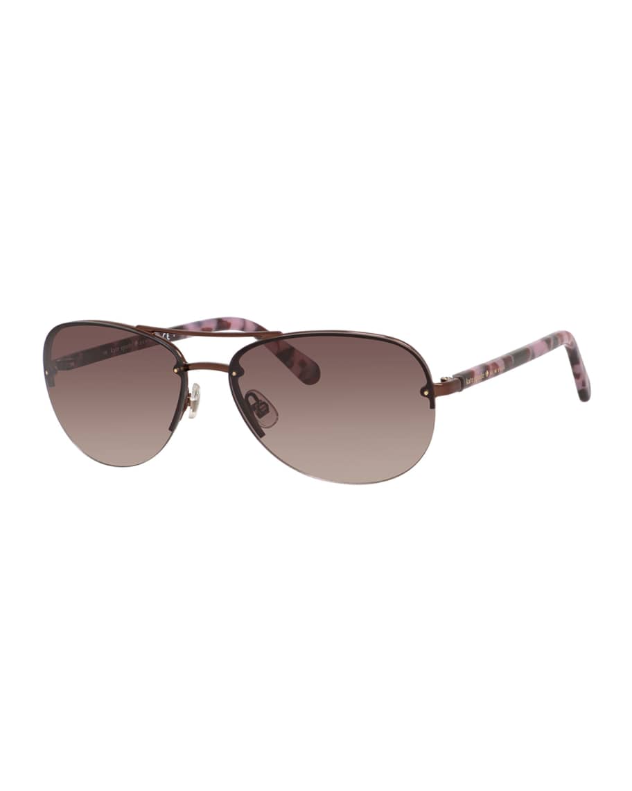 kate spade new york beryl small aviator sunglasses Neiman Marcus