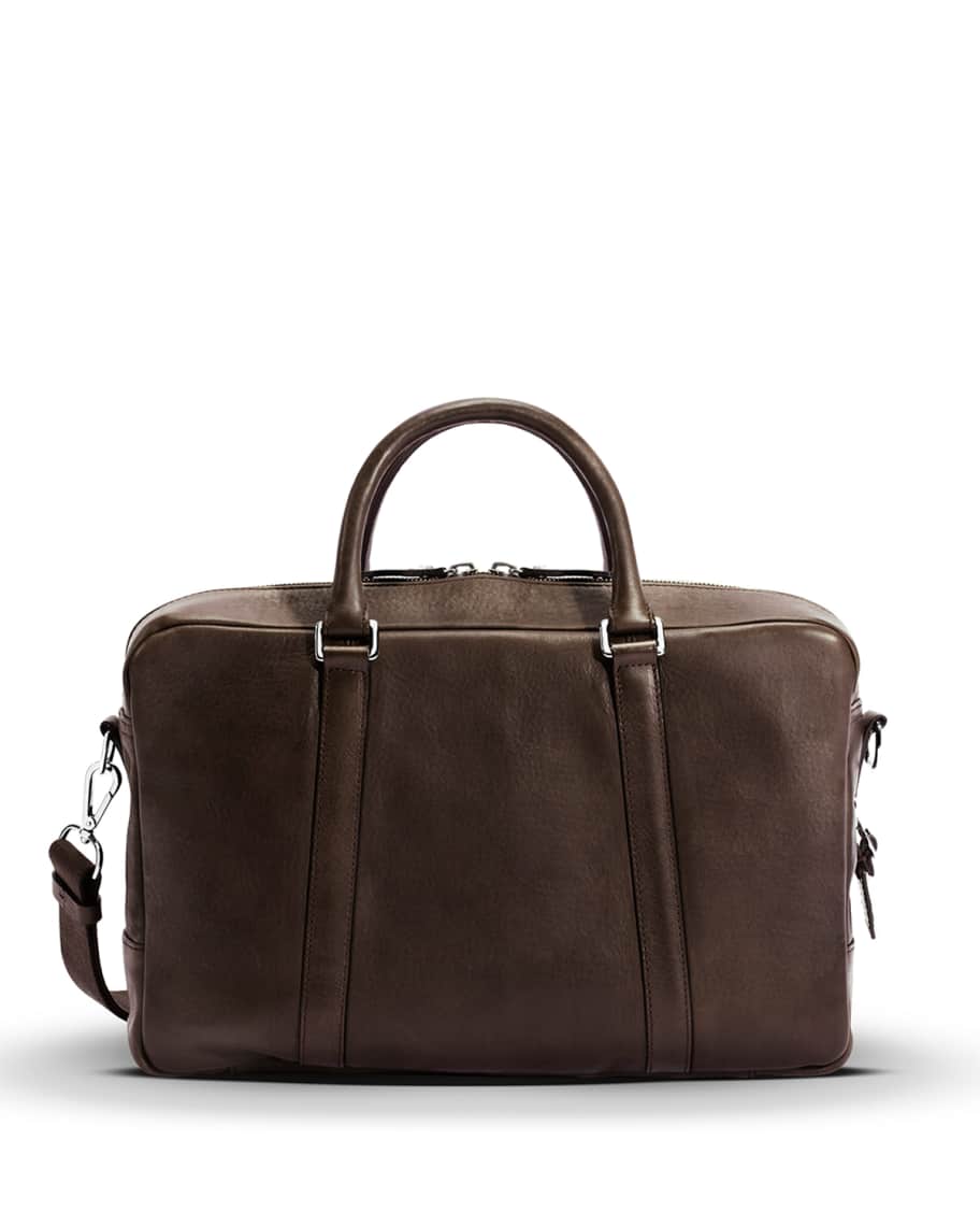 Shinola Men's Slim Leather Briefcase | Neiman Marcus