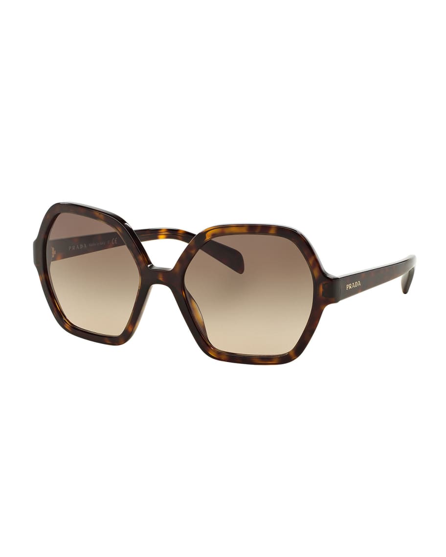 Prada Oversize Hexagonal Sunglasses | Neiman Marcus