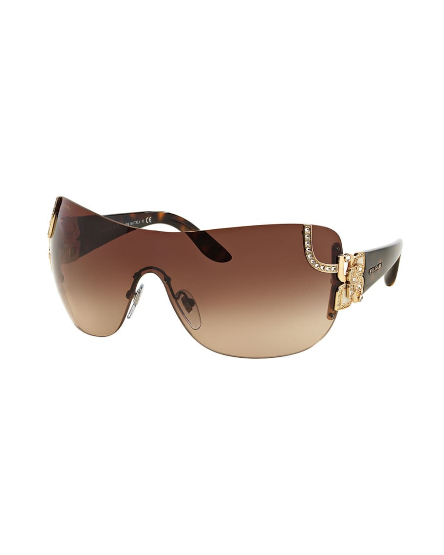 Bvlgari shield discount sunglasses