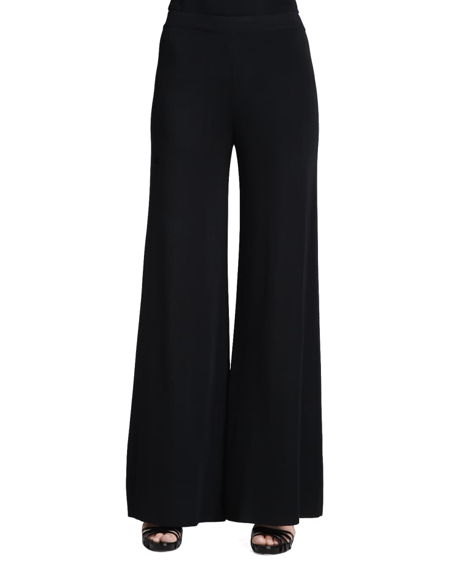 Misook Fit & Knit Palazzo Pants | Neiman Marcus